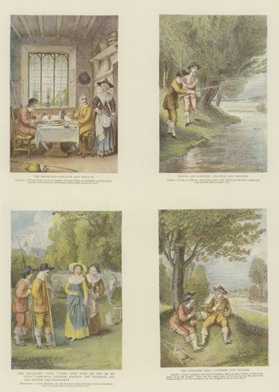 The Complete Angler, by Izaak Walton and Charles Cotton by Thomas Stothard